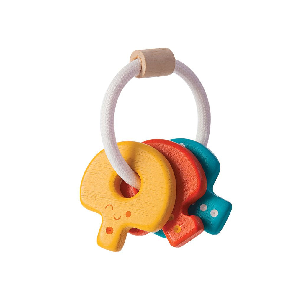 PlanToys Baby Key Rattle wooden toy