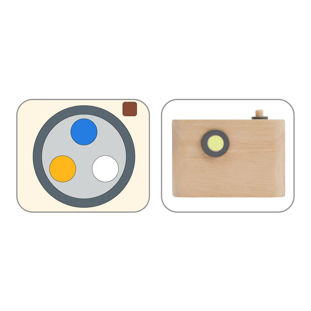 PlanToys Colored Snap Camera wooden toy