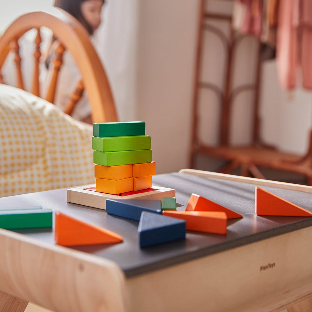 PlanToys Fraction Blocks - Unit Plus wooden toy