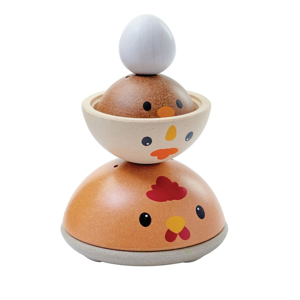 PlanToys Chicken Nesting - Modern Rustic wooden toy