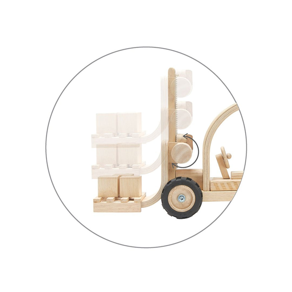 PlanToys natural Forklift wooden toy