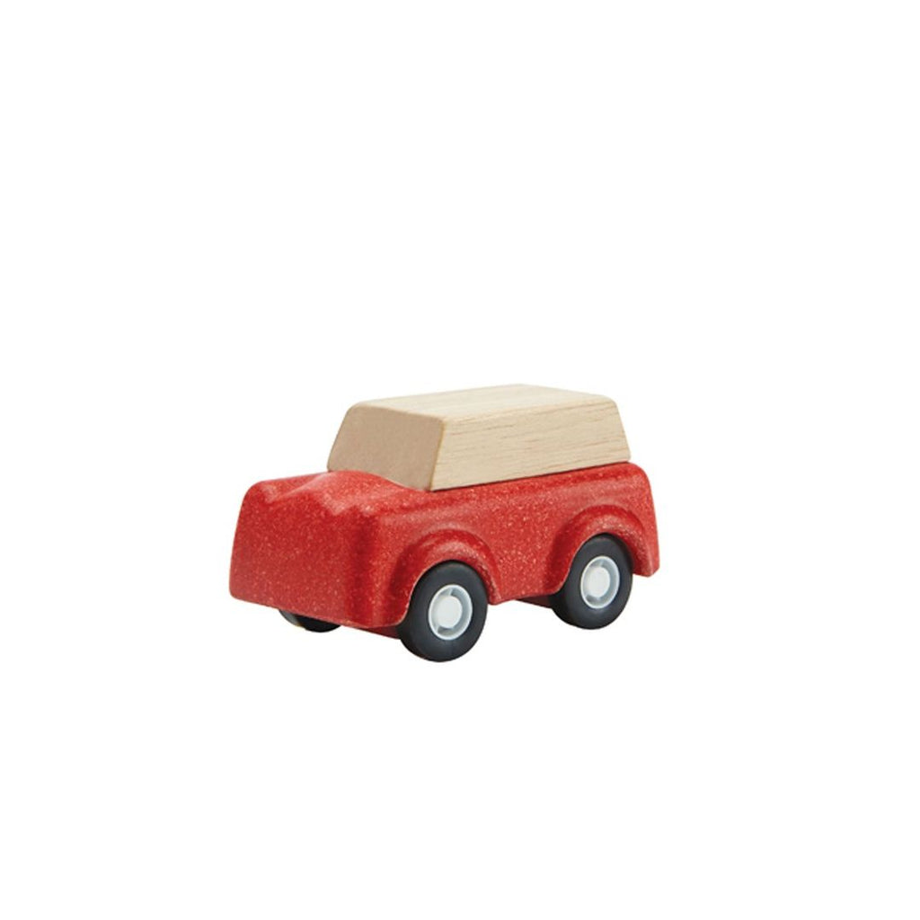 PlanToys red SUV wooden toy